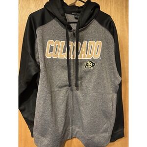 Champion Large Full Zip CU Colorado University Poly Hoodie/Jacket
